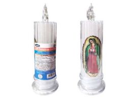 24 Pieces LED RELIGIOUS CANDLE GUADALUPE - Religious Decor