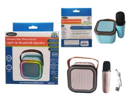24 Pieces BLUETOOTH SPEAKER With LIGHTS With STRAP - Speakers and Microphones