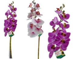 24 Pieces 9 Head Orchid Artificial Flowers  - Artificial Flowers
