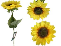 24 Pieces Single Sunflower Artificial Flower -  5.25-inch 18.5-inch L  - Artificial Flowers