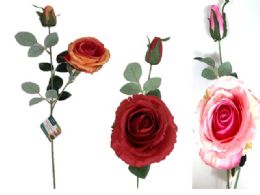 24 Pieces 2 Head Rose Artificial Flower -25.5' L 4',1.4-inch - Artificial Flowers