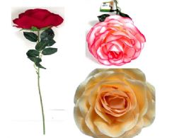 24 Pieces Artificial Giant Rose  - Artificial Flowers