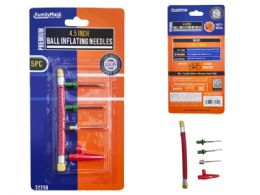 24 Packs 5 pc Ball Inflating Needles 4.5-inch - Biking