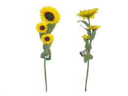 24 Pieces 3 Heads Giant Sunflower  - Artificial Flowers