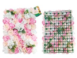 24 Pieces Flower Wall Panel - 15.75-inch X23.62-inch - Artificial Flowers