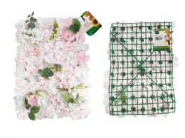 24 Pieces Flower Wall Panel - 15.7-inch x 23.6-inch  - Artificial Flowers