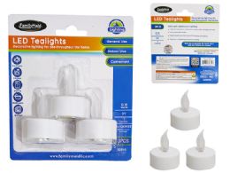 24 Pieces LED TEALIGHTS 3-Piece 1.5" DIAmeter - Lamps and Lanterns