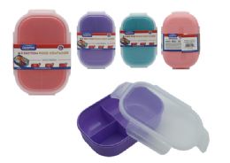 24 Pieces AIRTIGHT LOCKABLE FOOD Container 3-SECTION - Food Storage Containers