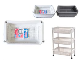 8 Wholesale 3 Tier Rolling Cart 18.5" X 11.4" X 26" 3 Shelves