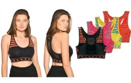 48 Pieces Isadora Women's Racer Back Sports Bra - Womens Bras And Bra Sets