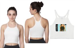 72 Packs Women's Isadora White RiB-Knit Camisole Crop Tank Tops Assorted M-xl - Womens Camisoles & Tank Tops