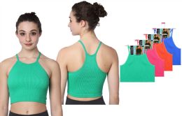 72 Packs Women's Isadora RiB-Knit Camisole Crop Tank Tops Assorted M-xl - Womens Camisoles & Tank Tops