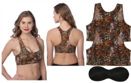 48 Pieces Women's Seamless Removable Padded Racerback Sport Bra - Women's Active Wear Tops