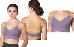 48 of Women's Bralette Ribbed Padded Bra M-XL