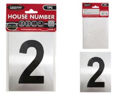 144 Pieces Aluminum Number 2 Sticker 3.25"x4.1" - Stickers