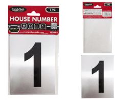 144 Pieces Aluminum Number 1 Sticker 3.25"x4.1" - Stickers