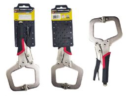 24 Pieces 9" Locking C-Clamp 4.25x9.5" Rubber Grip - Clamps