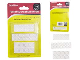 24 Pieces 46-Piece ADHESIVE FURNITURE AND CABINET BUMPER DOTS - Home Accessories