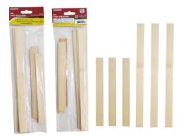 24 Pieces 6-Piece PAINT STIR STICKS 8" Long X 0.9" 11.8"Long X 0.9" - Hardware Miscellaneous