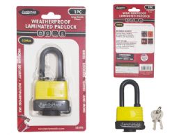 24 Pieces 50MM WEATHER PROOF LAMINATED PADLOCK L SHACKLE - Padlocks and Combination Locks
