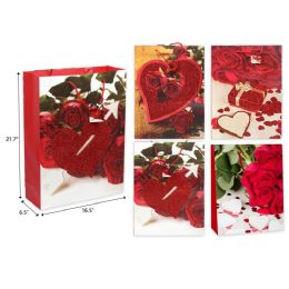 72 Pieces 16.5"x21.7"x6.5" Valentine Day Gift Bag - Valentine Gift Bag's