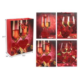 72 Pieces 16.5"x21.7"x6.5" Valentine Day Gift Bag - Valentine Gift Bag's
