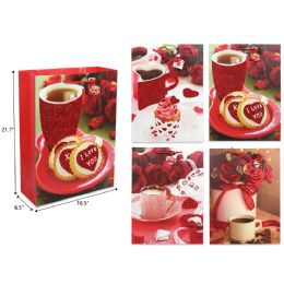 72 Pieces 16.5"x21.7"x6.5" Valentine Day Gift Bag - Valentine Gift Bag's