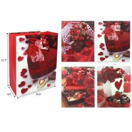 72 Pieces 16.5"x21.7"x6.5" Valentine Day Gift Bag - Valentine Gift Bag's