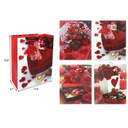 72 Pieces 12.6"x16.9"x4.7" Valentine Day Gift Bag - Valentine Gift Bag's