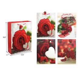 72 Pieces 12.6"x16.9"x4.7" Valentine Day Gift Bag - Valentine Gift Bag's