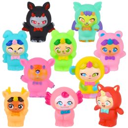 500 pieces 2" Rubber Doll Character Collection - Bulk Novelty Prizes