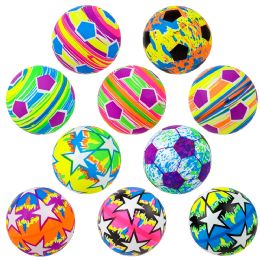 100 pieces 6" Soccer Print Vinyl Ball Assortment 100ct - Bulk Novelty Prizes