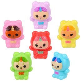 2000 pieces 1.1" Mini Doll Collection Squeezy Figurines 100ct - Bulk Novelty Prizes