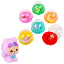 250 pieces 1.1" Mini Doll Collection Squeezy Figurines In 2" Capsule 25 - Bulk Novelty Prizes