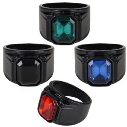 288 pieces Metal Gemstone Rings - Bulk Novelty Prizes