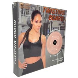 6 pieces Fitness Collection Waist Core Workout Twisting Board With Protective Mat In Rose Gold - Fitness and Athletics