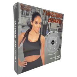 6 pieces Fitness Collection Waist Core Workout Twisting Board With Protective Mat In Gray - Fitness and Athletics