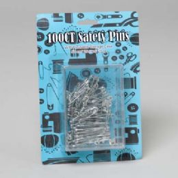 72 pieces Safety Pins 100ct 4ast Sizes Sewing Blc - Sewing Supplies
