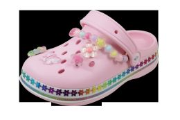 Wholesale Footwear Little Girl Gummy Charm Clog 12 P/c (11-3)