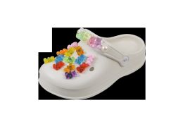 Wholesale Footwear Little Girl Gummy Charm Clog 12 P/c (11-3)