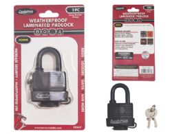 24 Pieces 50MM WEATHER PROOF LAMINATED PADLOCK - Padlocks and Combination Locks