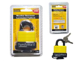 24 Pieces 40MM WEATHER PROOF LAMINATED PADLOCK 1.57" - Padlocks and Combination Locks
