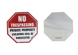 96 Pieces No Trespassing Sign 9.84-inch/25cm - Signs & Flags