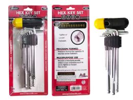 6 Pieces HEX KEY 10-Piece SET 8.5" Long 4.25" Long HANDLE - Hex Keys