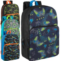 24 Pieces 17-Inch Printed Backpack - Licensed Backpacks