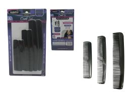 24 Sets 6pc Black Comb Set   - Hair Accessories