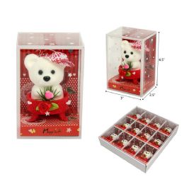 192 Pieces 4.5" Valentine Bear Pvc Gift Box - Valentine Decorations