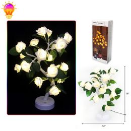 12 Pieces 18" LED WHITE ROSS TREE LIGHT - Valentine Decorations