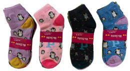 96 Wholesale Woman Ankle Socks Penguin