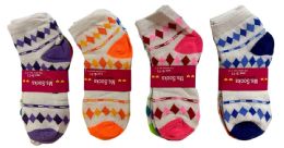 96 Wholesale Women's Diamond Ankle Socks